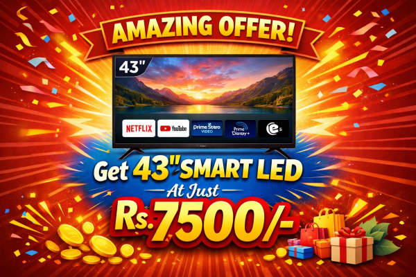 Get 43" LED at Just Rs.7500/-